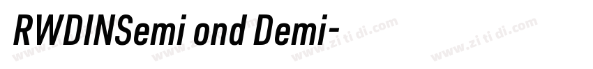 URWDINSemiCond Demi字体转换 URWDINSemiCond Demi字体转换